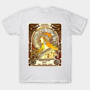 Psychic Fortunes Gypsy Astrological Reading Print T-Shirt